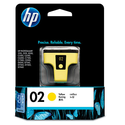 Mực in HP 02 Yellow Ink Cartridge (C8773WA)